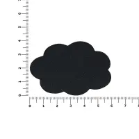 Наклейка тканевая Lunga Calum, L, черная