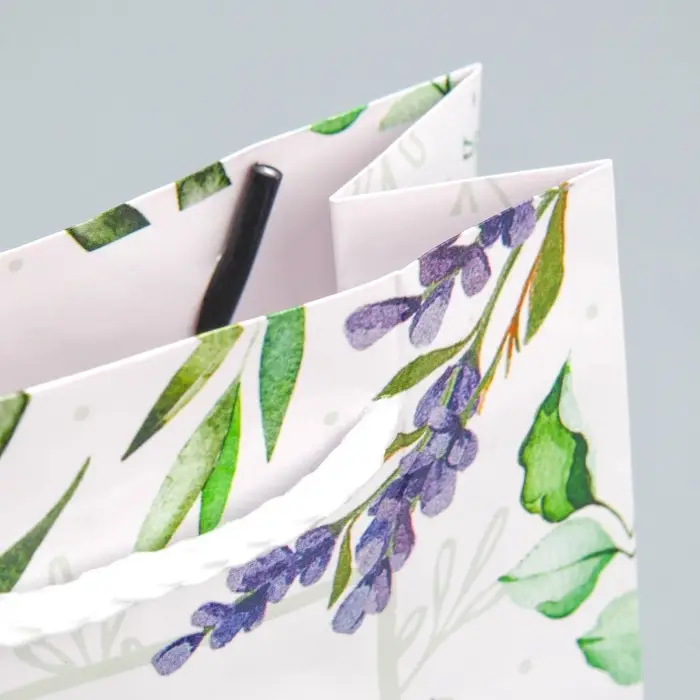 Пакет подарочный ламинированный, упаковка, Best wishes, S 12 х 15 х 5.5 см