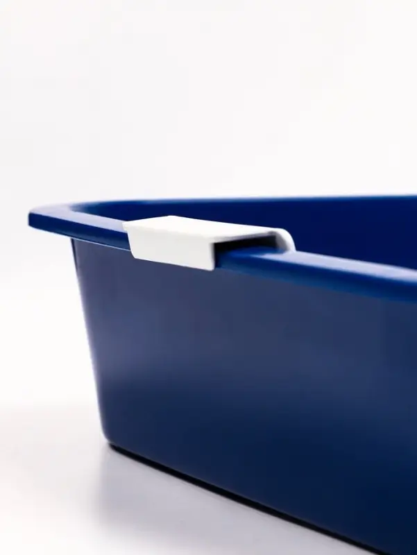 Туалет "Белла мини" для кошек, с сеткой, 35 х 26  х 6 см, Синий