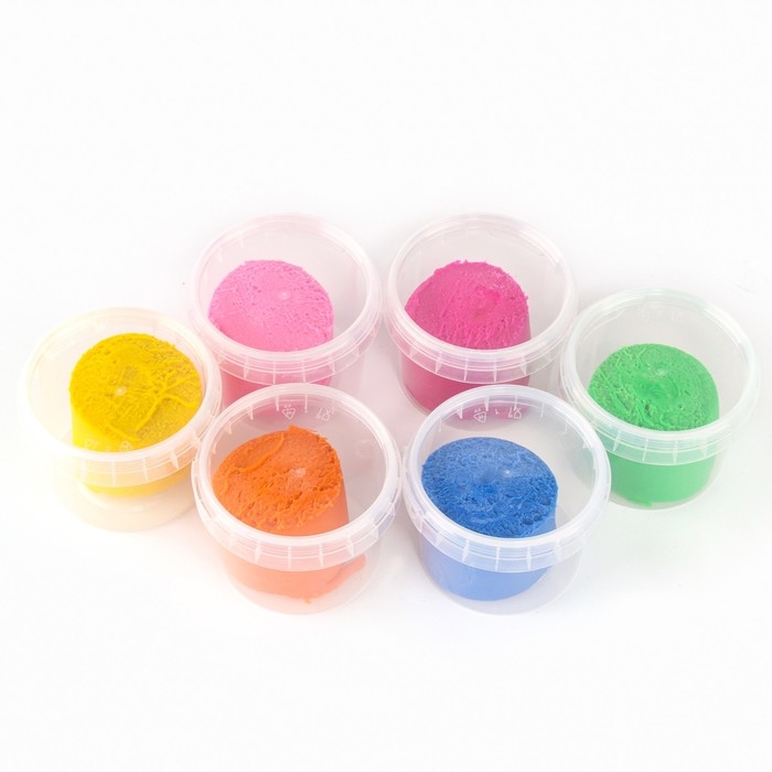 Тесто для лепки &laquo;Пластишка № 1&raquo;, 6 цветов по 80 г