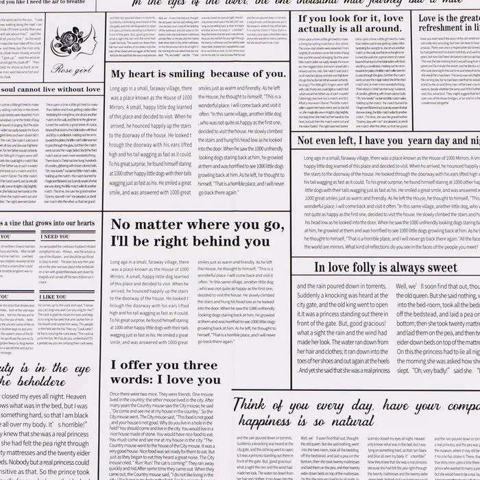 Плёнка матовая двухсторонняя &laquo;Газета&raquo; розовый, 0.58&times;0.58 м