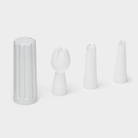 Кремер - сифон для взбивания сливок KONFINETTA, 1 л, 3 насадки, алюминий, серебристый