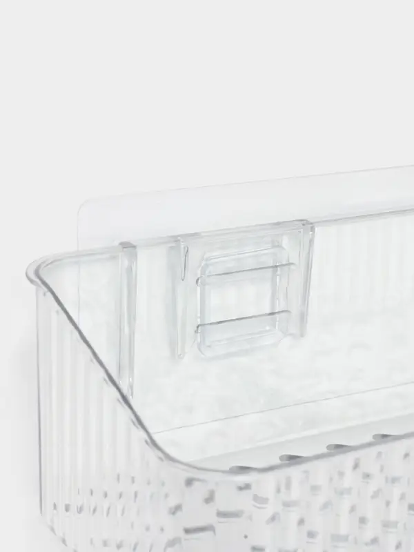 Полка для ванной настенная, цвет прозрачный