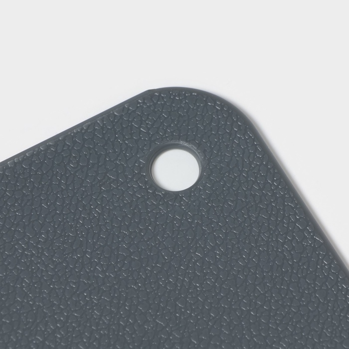 Доски разделочные Доляна, набор 4 шт, на подставке, пластик, 33&times;8&times;24 см, серые