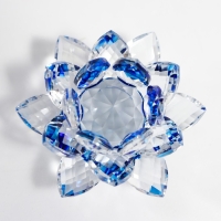 Стекло "Лотос" радуга d-8 см топаз