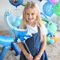 Воздушный шар фольгированный 21" &laquo;Доктор динозавров. Бронхи&raquo;, 5 шт.