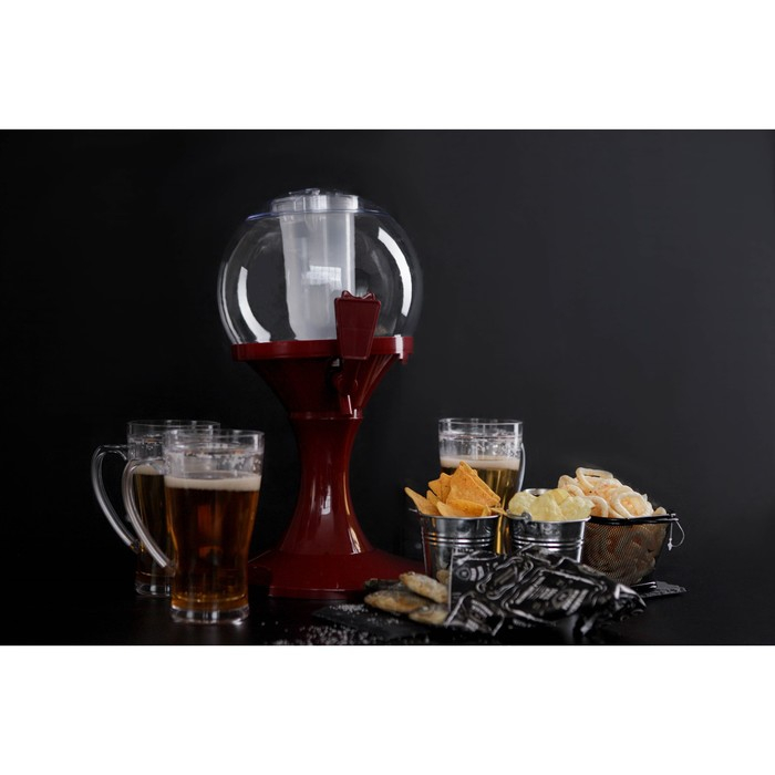 Башня пивная &laquo;Сфера&raquo;, 3 л, цвет красный