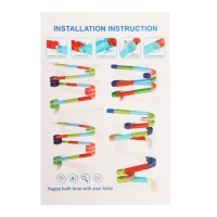 Трек для игры в ванной &laquo;Утиная горка&raquo;, на присосках, крепится на стену