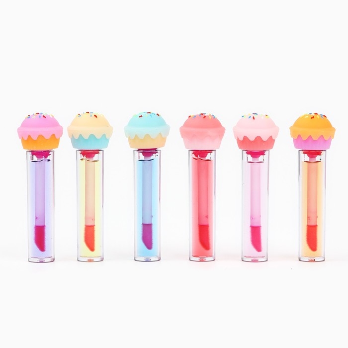 Детский блеск для губ &laquo;Пироженка&raquo;, 8 мл, МИКС