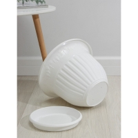 Горшок с поддоном &laquo;Лозанна&raquo;,11 л, цвет белый