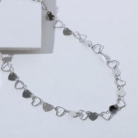 Чокер &laquo;Металлика&raquo; сердца, цвет серебро, L=30