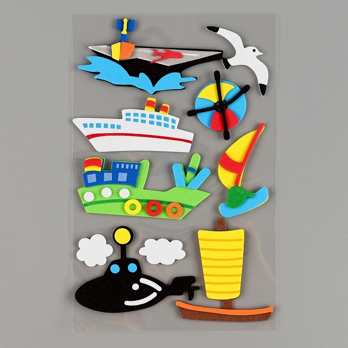 Набор наклеек из EVA "Водный мир", 10 шт