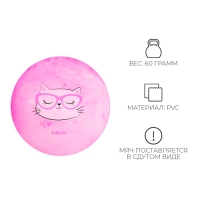 Мяч детский ZABIAKA &laquo;Кошечка в очках&raquo;, d=22 см