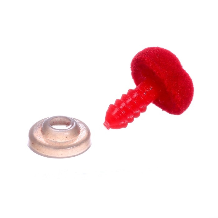 Носик винтовой с заглушкой, ворсистый, набор 8 шт., размер 1 шт: 1,3 &times; 1,2 см