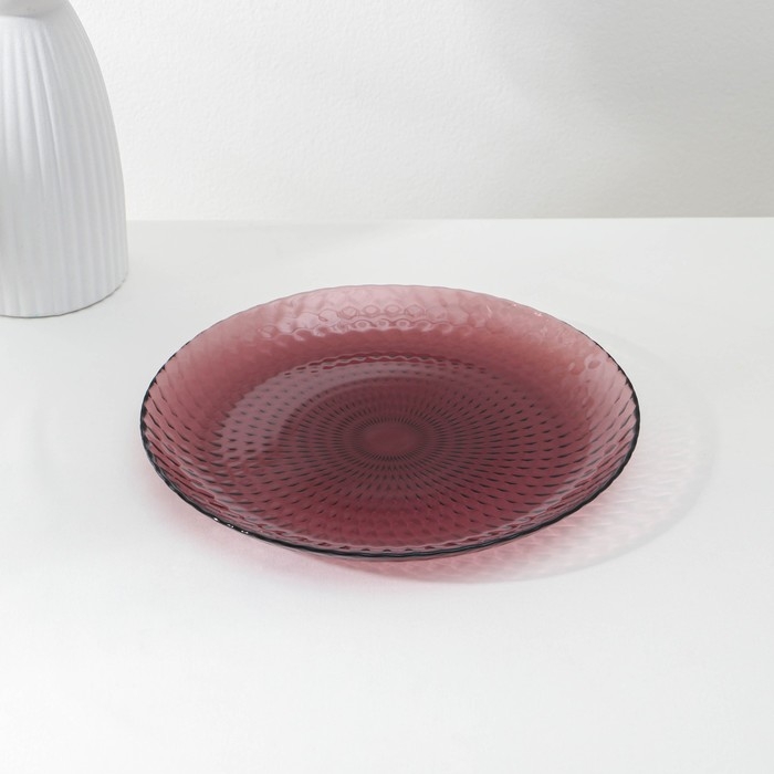 Набор столовый стеклянный &laquo;Идиллия&raquo;, 18 предметов, цвет лилак