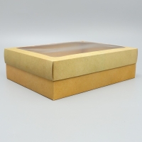 Коробка подарочная, упаковка, &laquo;Под крафт&raquo;, 32 х 24 х 9 см