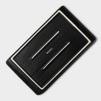 Блюдо фарфоровое для подачи Magistro Pietra lunare, 26,5&times;15&times;2 см, цвет чёрный