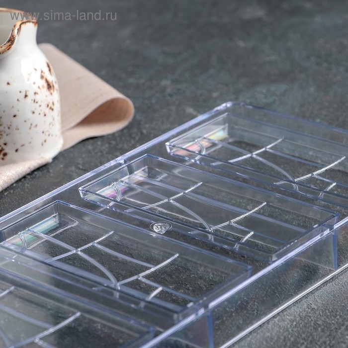 Форма для шоколада KONFINETTA &laquo;Плитка&raquo;, 28&times;14 см, 4 ячейки 11,7&times;4,8&times;0,7 см, цвет прозрачный