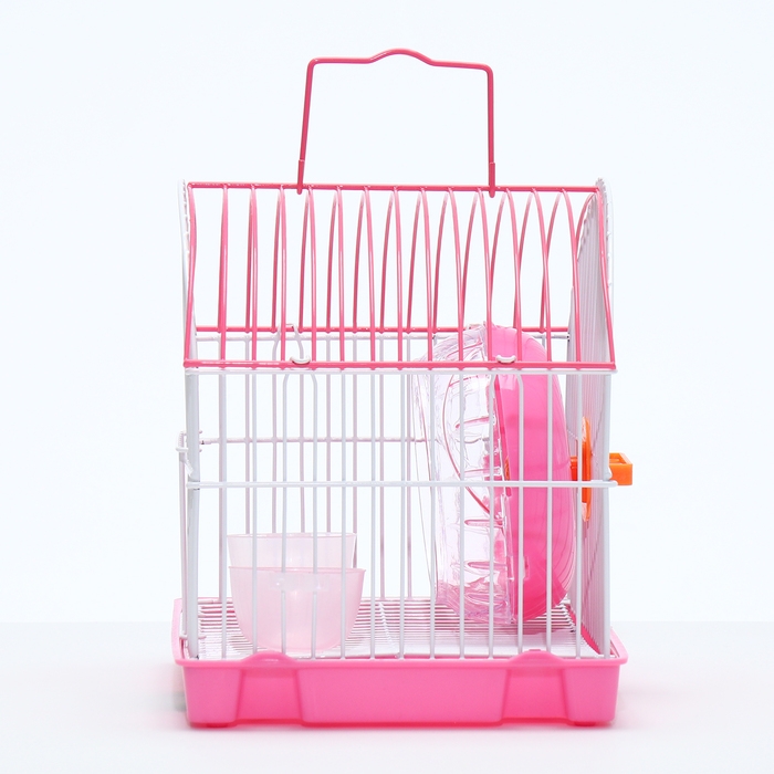 Клетка для грызунов укомплектованная RT-2c, 23 х 16,5 х 20 см, розовая (фасовка 30 шт)