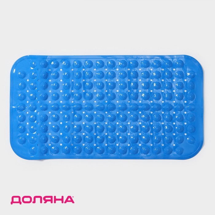 Коврик противоскользящий в ванну на присосках Доляна &laquo;Пузырьки&raquo;, 37&times;71 см, цвет МИКС