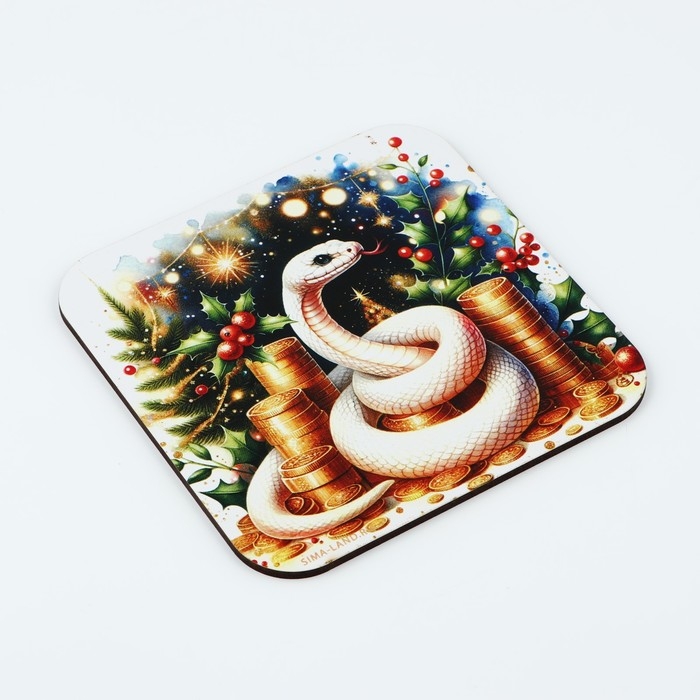 Новый год. Подставка под горячее &laquo;Богатство&raquo;, 15х15 см