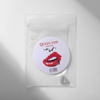 Накрутка для пирсинга из нержавеющей стали &laquo;Сердце&raquo;, цвет белый в серебре, резьба 0,07 мм