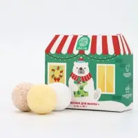 Бомбочки для ванны в домике &laquo;Медведь&raquo;, набор 6 шт х 40 г, URAL LAB