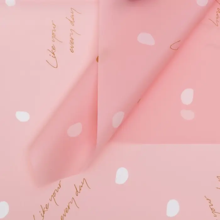 Пленка матовая для цветов, пудра, 57&times;57 см &plusmn;5% см