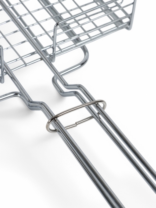 Решетка гриль, хромированная сталь, 57 х 22 х 22 см, глубина 5 см