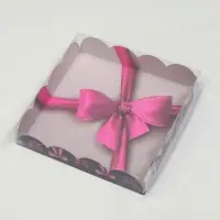 Коробка для печенья, &laquo;Бант розовый&raquo;, 15&times;15&times;3 см