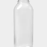 Бутылка ПЭТ 500 мл, горло 0,38 см, квадратная, цвет прозрачный