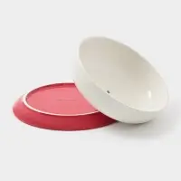 Блинница новогодняя Доляна &laquo;Волшебный праздник&raquo;, 23.5&times;9.7 см, доломит, белая