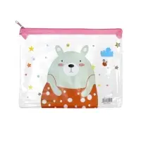 Папка на молнии А5 "Мишка", МИКС