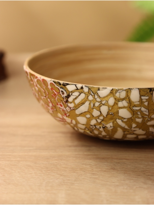 Миска 15х15х6 см, бамбук