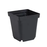 Горшок для рассады, 700 мл, d=10 см, h=12.5 см, пластик, чёрный, Greengo