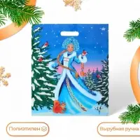 Пакет &laquo;Сказочная гостья &raquo;, полиэтиленовый с вырубной ручкой, 45&times;38 см