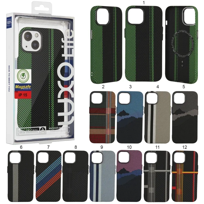 Чехол iPh 15 Luxo Carbon