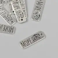 Металлический элемент, декоративная подвеска &laquo;Арт Узор. Море&raquo;, 2.5&times;0.8 см