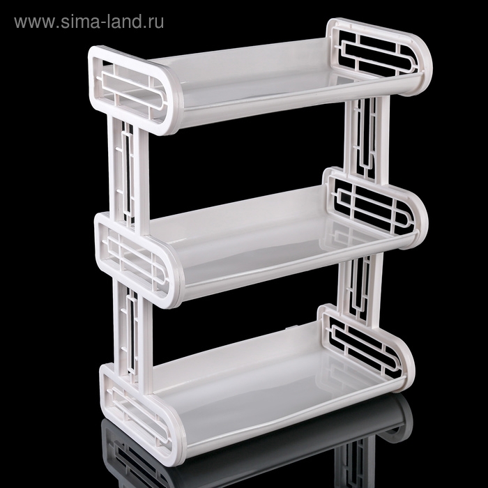 Полка навесная 3-х ярусная, 32&times;17,2&times;42 см, цвет МИКС