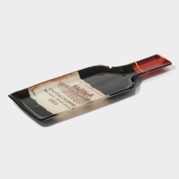 Блюдо стеклянное сервировочное Доляна &laquo;Вино&raquo;, 34,5&times;11,5&times;1,5 см