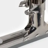 Водосгон для пола, основание нержавеющая сталь, стяжной хомут, 34.5 см