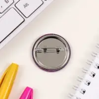 Значок закатной d=35 мм "Гирлянда" 6,5х6,5 см