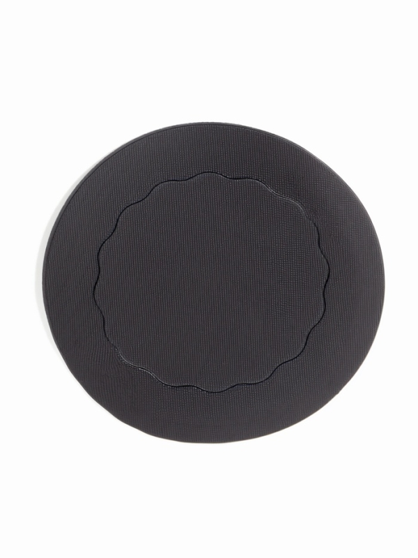 Варежка для пилинга, с держателем, d = 12 см, цвет чёрный