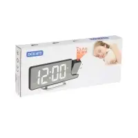 Часы - будильник электронные настольные с проекцией на потолок, термометром, календарем, USB   10911