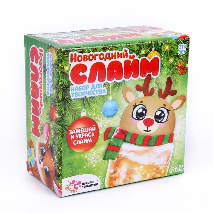 Набор для творчества Новогодний слайм &laquo;Олень&raquo;