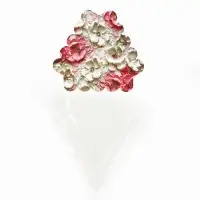 Коробка для кондитерских изделий с пластиковой крышкой &laquo;Розовые цветы&raquo;, 18 х 3 см