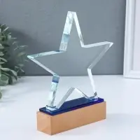 Стела наградная "Звезда" подставка 14х4 см звезда 20,5х18,5 см 3,5х20,5х22,5 см