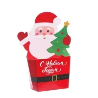 Снек-бокс для попкорна и снеков &laquo;С Новым годом!&raquo;, дед мороз