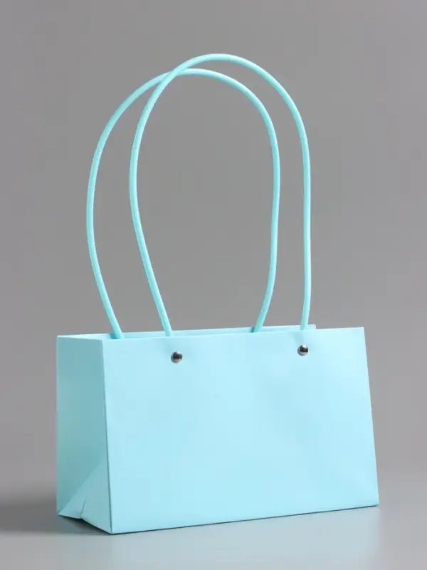 Сумка для цветов влагостойкая, тиффани, 22x10.5x13.5 см