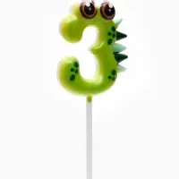Свеча для торта цифра 3 &laquo;Зверюшка&raquo;, 5 см